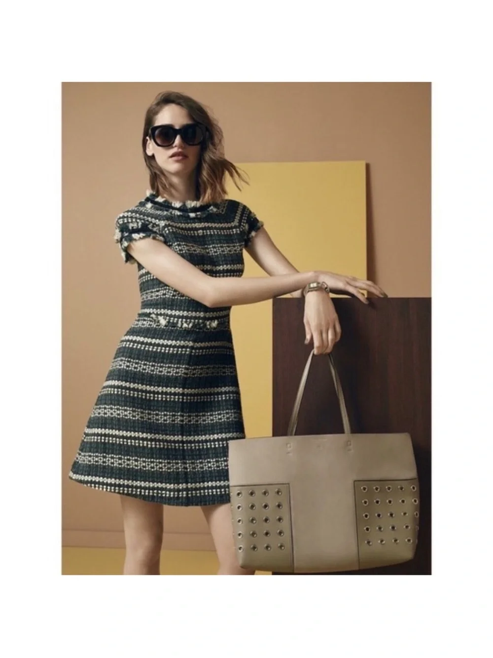 New Tory Burch Norfolk Horseback
Tweed A-Line Dress size 8 - Picture 5 of 16